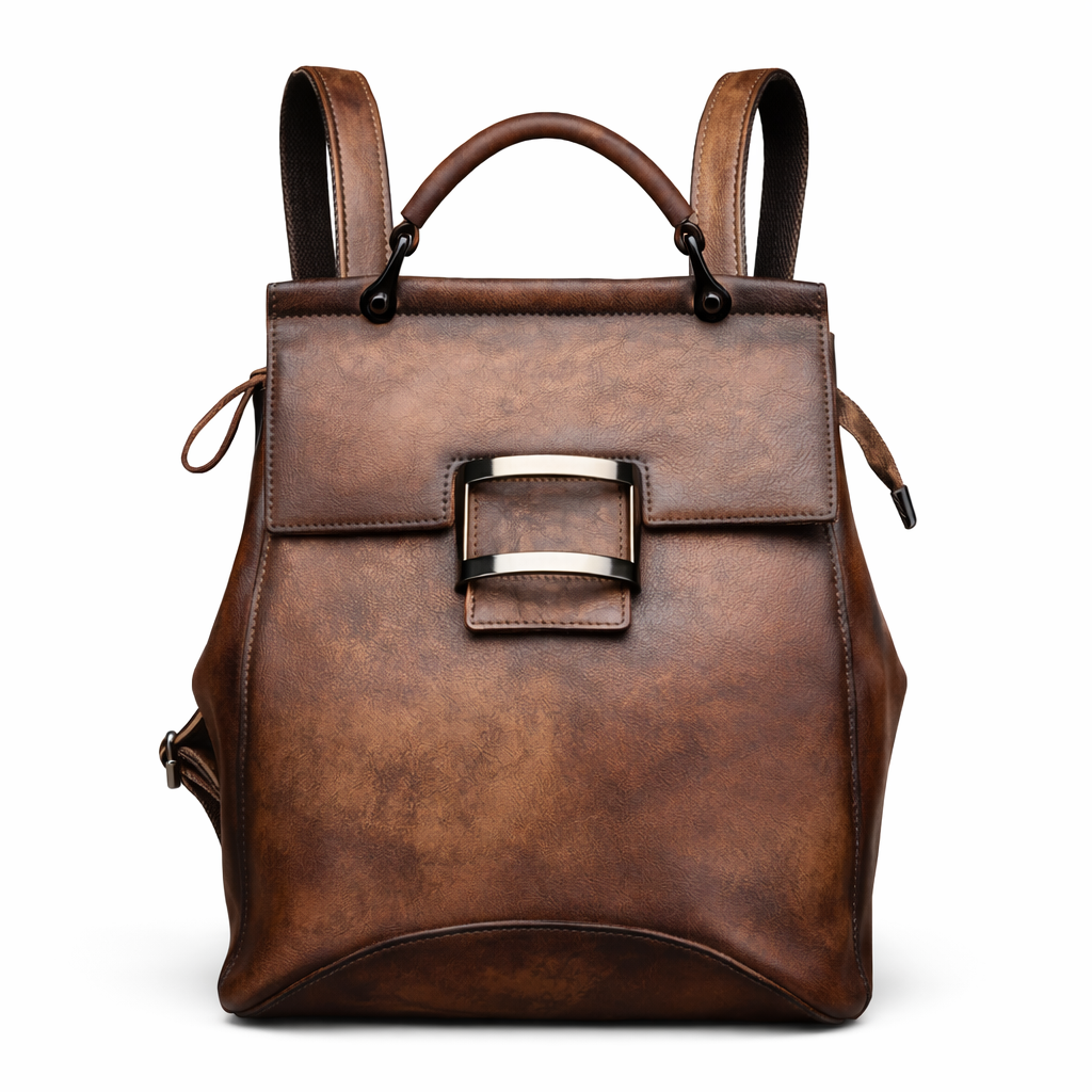 Verona Vintage – mochila em pele bovina, vista geral