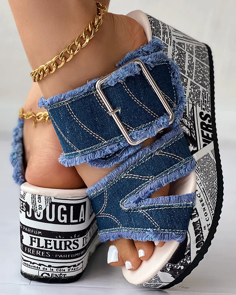 Sara Jeans - Sandale ultra confortable