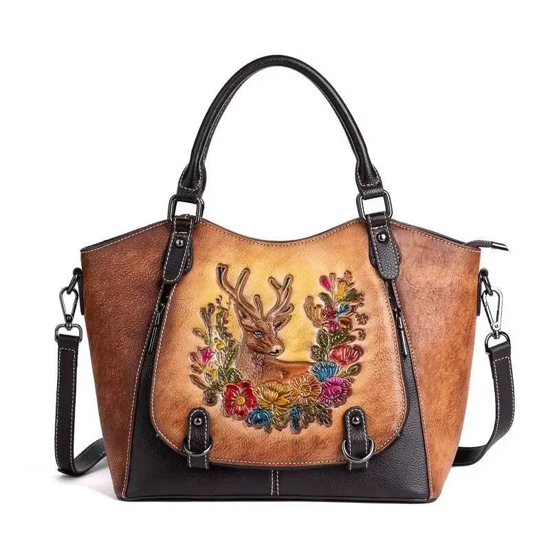 Sac cabas Victoria Vintage – Fabriqué en cuir véritable de première qualité