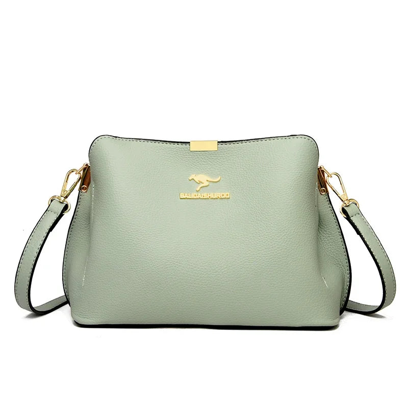 Sac à main élégant à trois compartiments pour femme