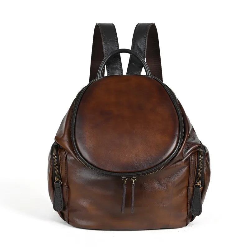 Sac à dos Clara Vintage – Fabriqué en cuir véritable de première qualité