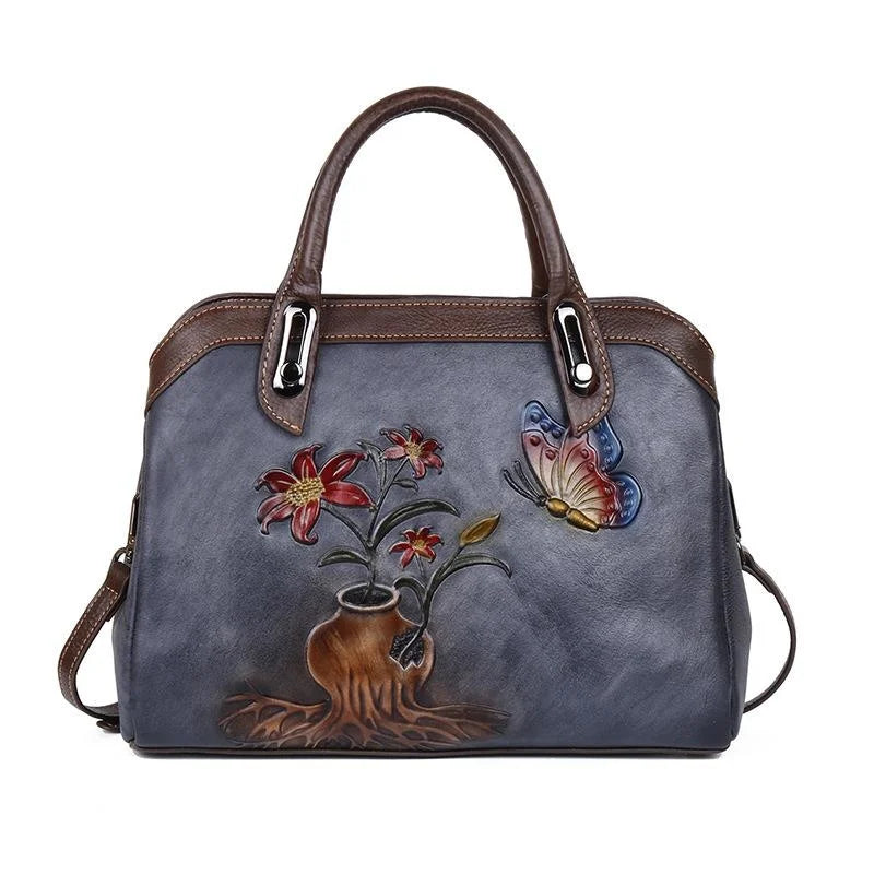 Mala Shell Mariana Vintage – Em Couro Genuíno Premium