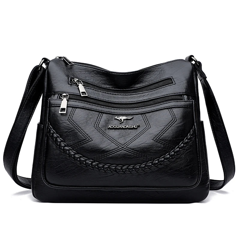 Sac « Vera Soft » – Sac multipoches pour femme en cuir végan luxueux