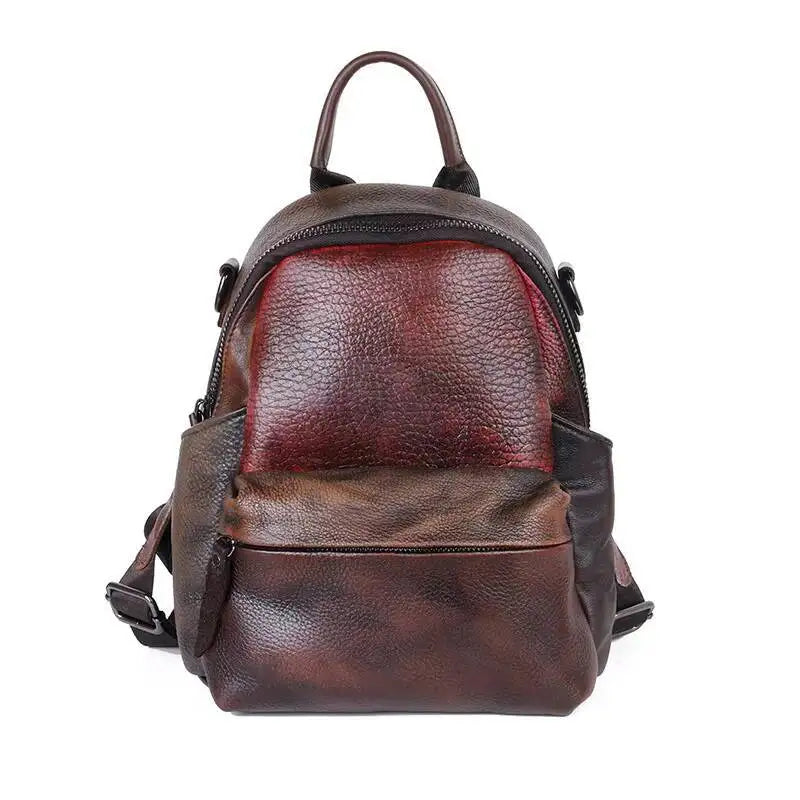 Sac à dos Diana Vintage Patchwork – Fabriqué en cuir véritable de première qualité