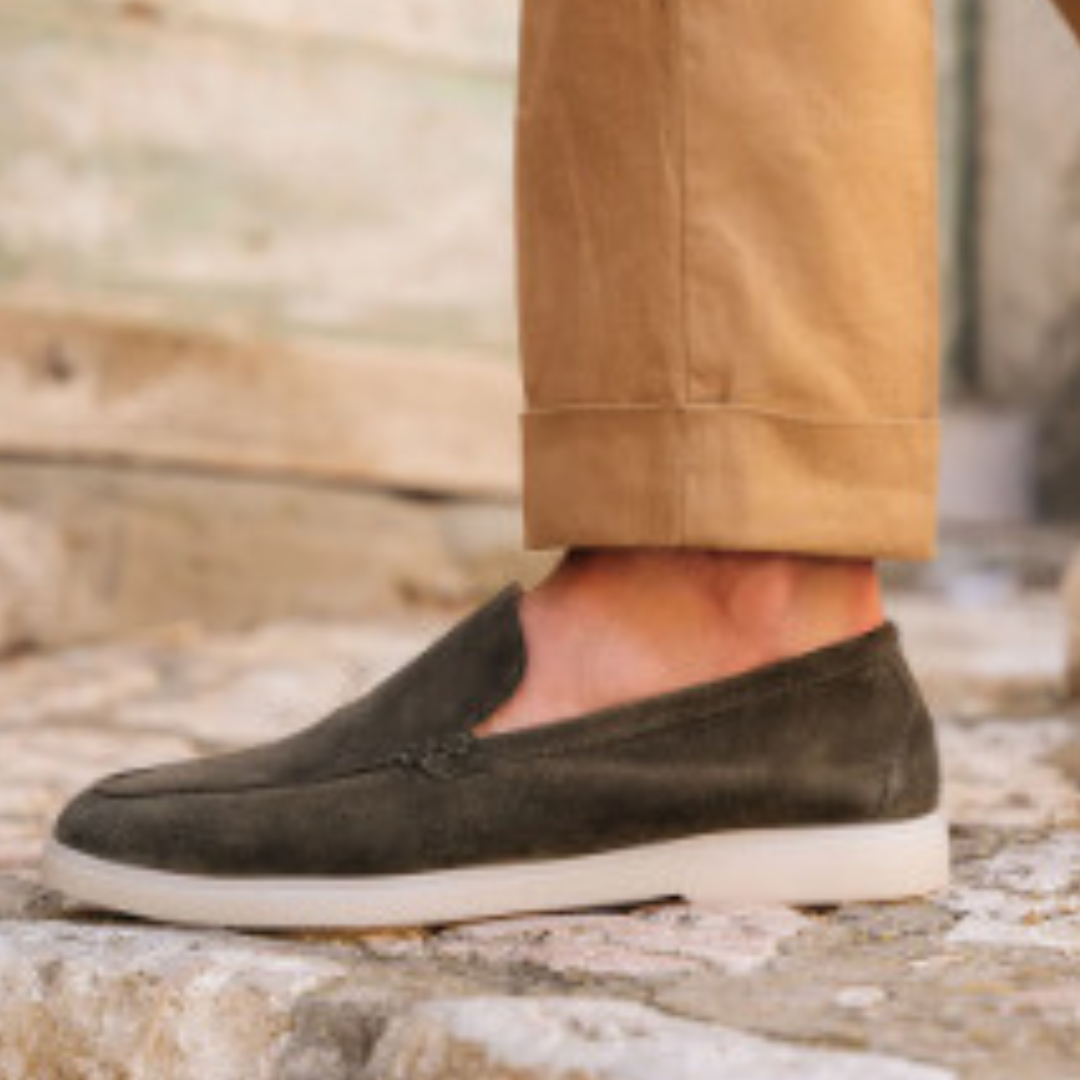 Lusitanna Classic - Mocassin en daim pour homme