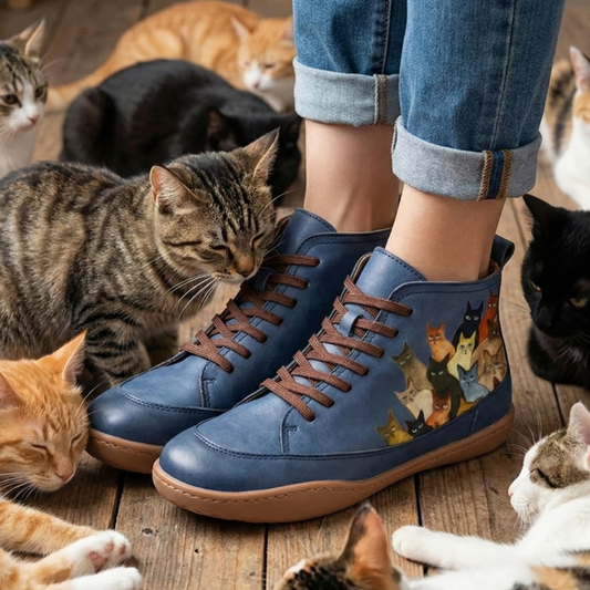 Bottes pour chats Ortopress CEMPAR Nouvelle version, style confort pour les amoureux des chats, avec une touche de charme