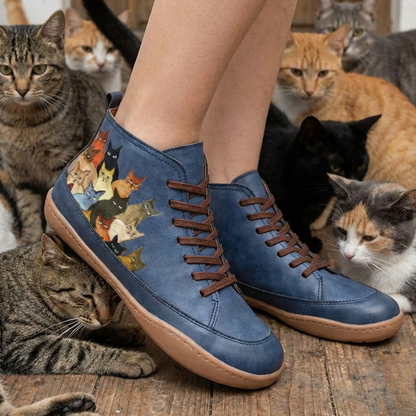 Bottes pour chats Ortopress CEMPAR Nouvelle version, style confort pour les amoureux des chats, avec une touche de charme