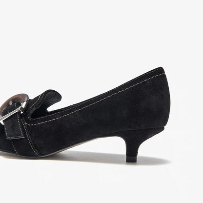 Aliene Daux - Chaussure en daim souple véritable