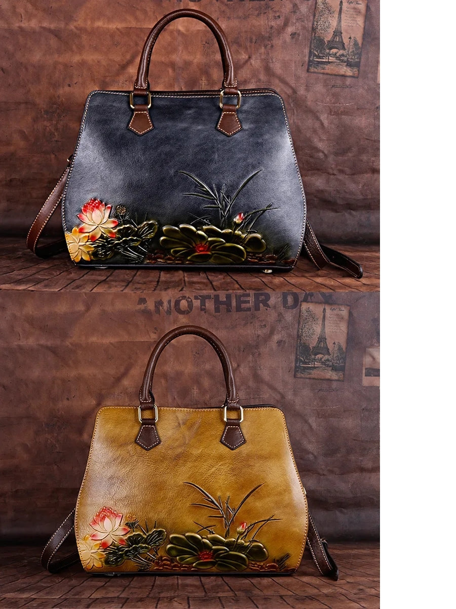 Sac toscan vintage – Fabriqué en cuir véritable fait main 
