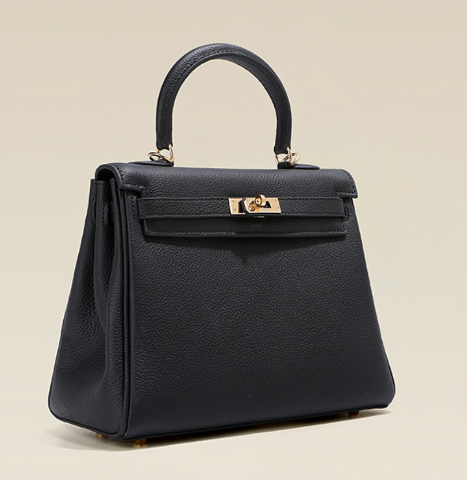 Sac Grace Pebbled en cuir véritable style grainé