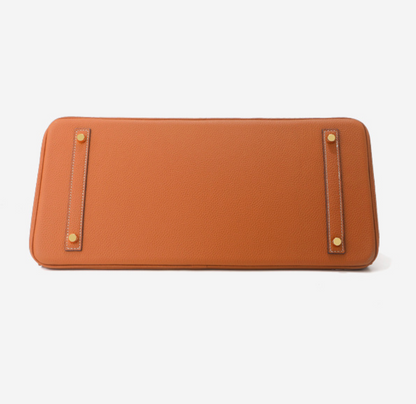 Sac baguette Jane – 40 cm en cuir véritable grainé 
