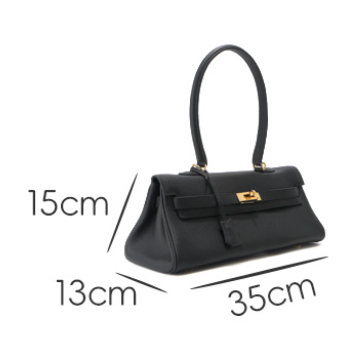 Sac bandoulière Grace 35 – Sac structuré en cuir grainé véritable