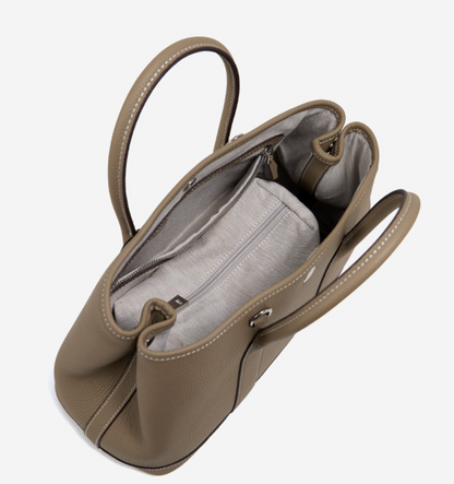 Brigitte – Sac à main élégant en cuir véritable style Togo