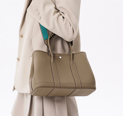 Brigitte – Sac à main élégant en cuir véritable style Togo