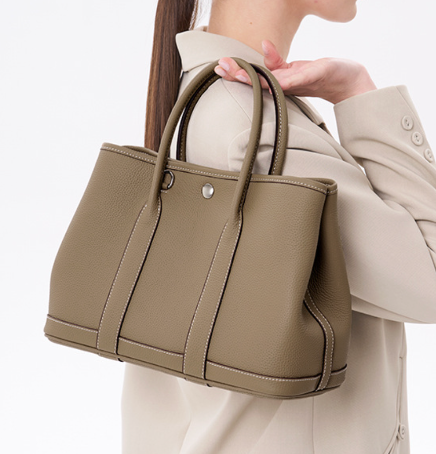 Brigitte – Sac à main élégant en cuir véritable style Togo