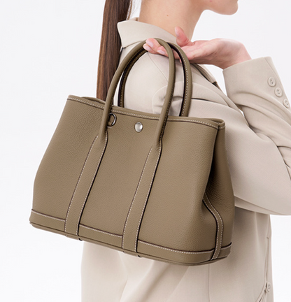 Brigitte – Sac à main élégant en cuir véritable style Togo