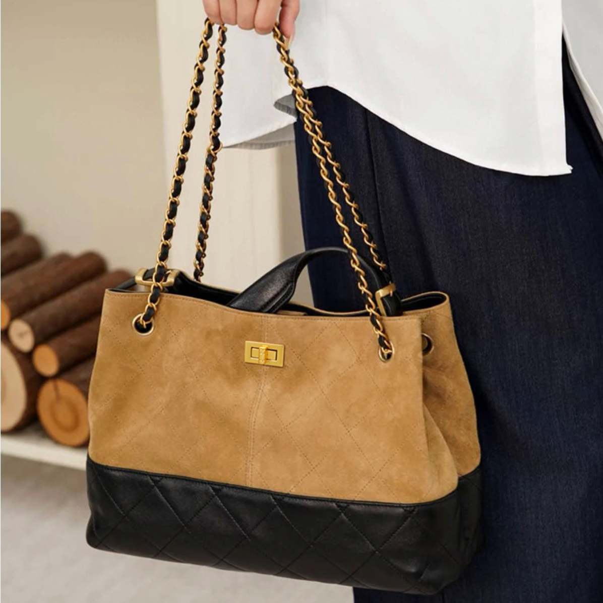 Marie Luxe – Bolsa em Couro Genuíno