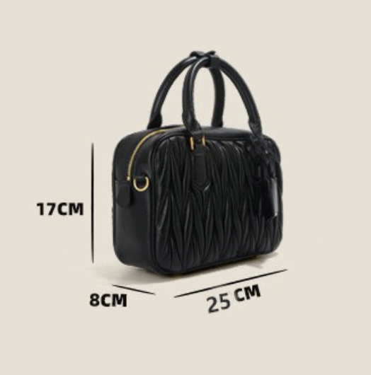 Aria Matelassé Mini – Bolsa em Couro Genuíno