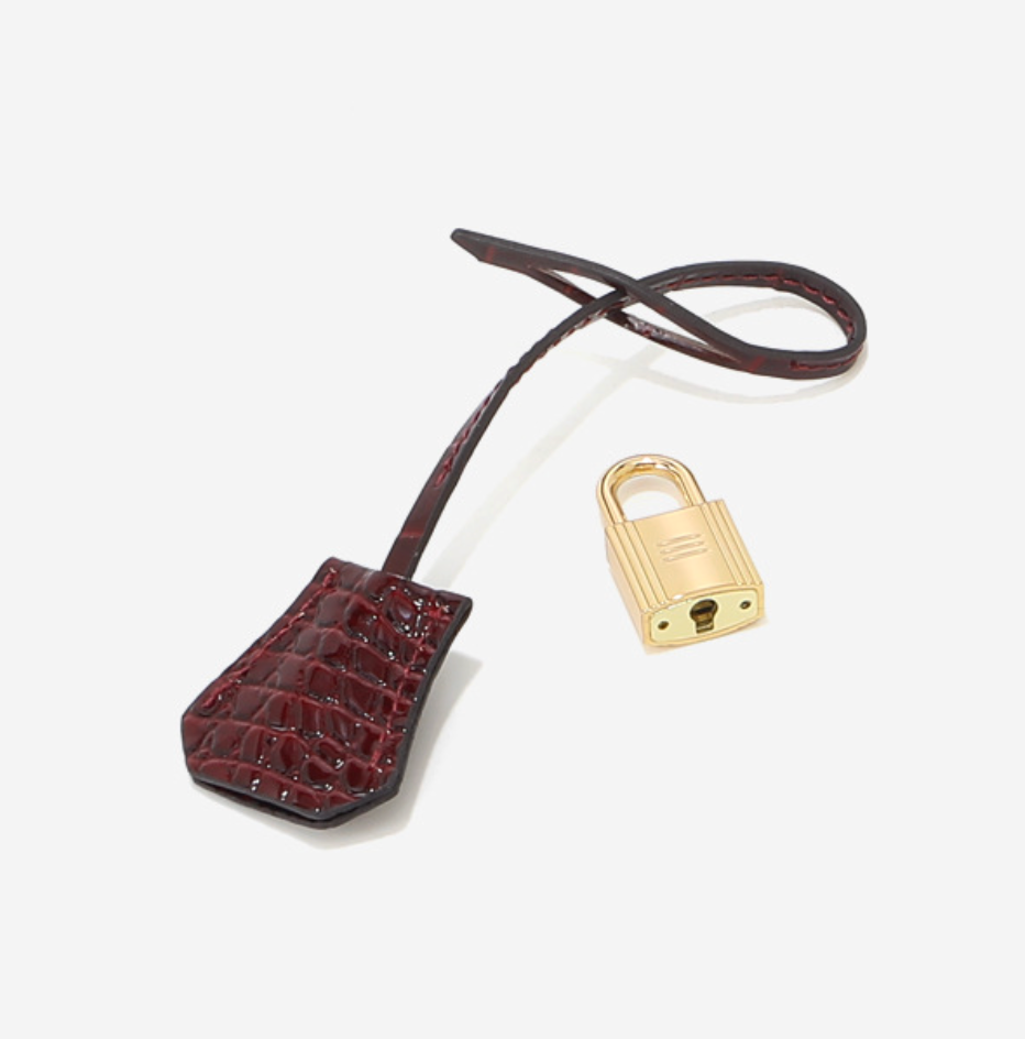 Jane Croco – Sac structuré en cuir véritable à texture crocodile