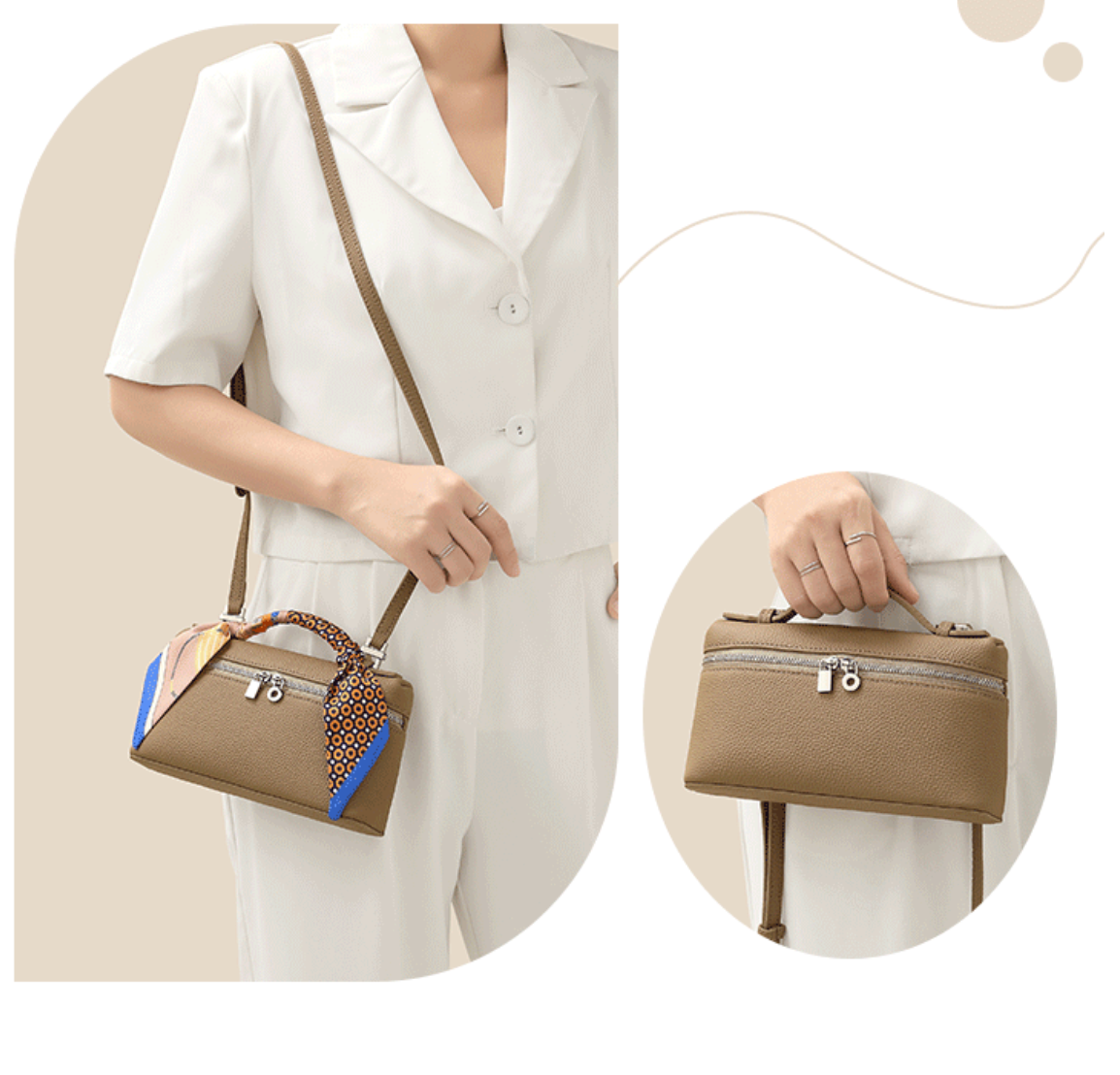Élise Mini – Sac compact en cuir de vachette pleine fleur