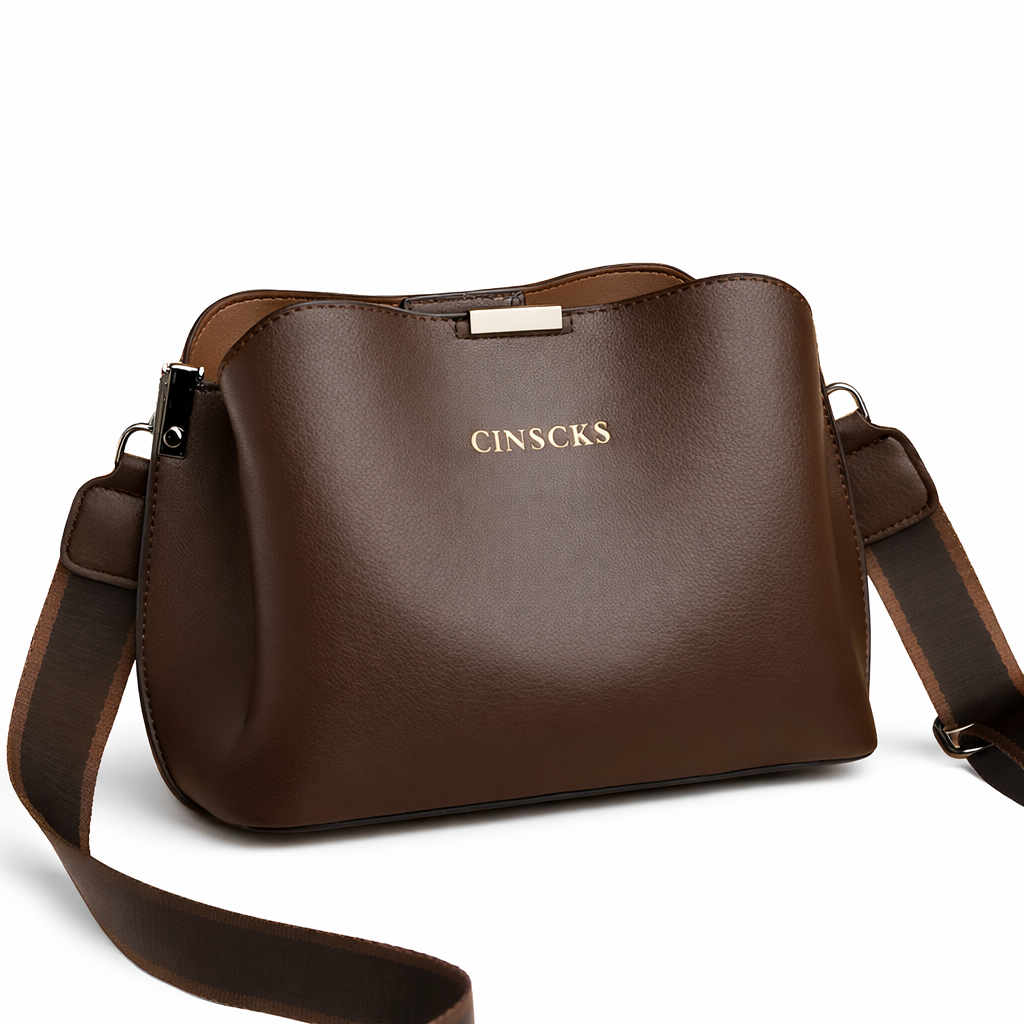 Sac à main élégant à trois compartiments pour femme