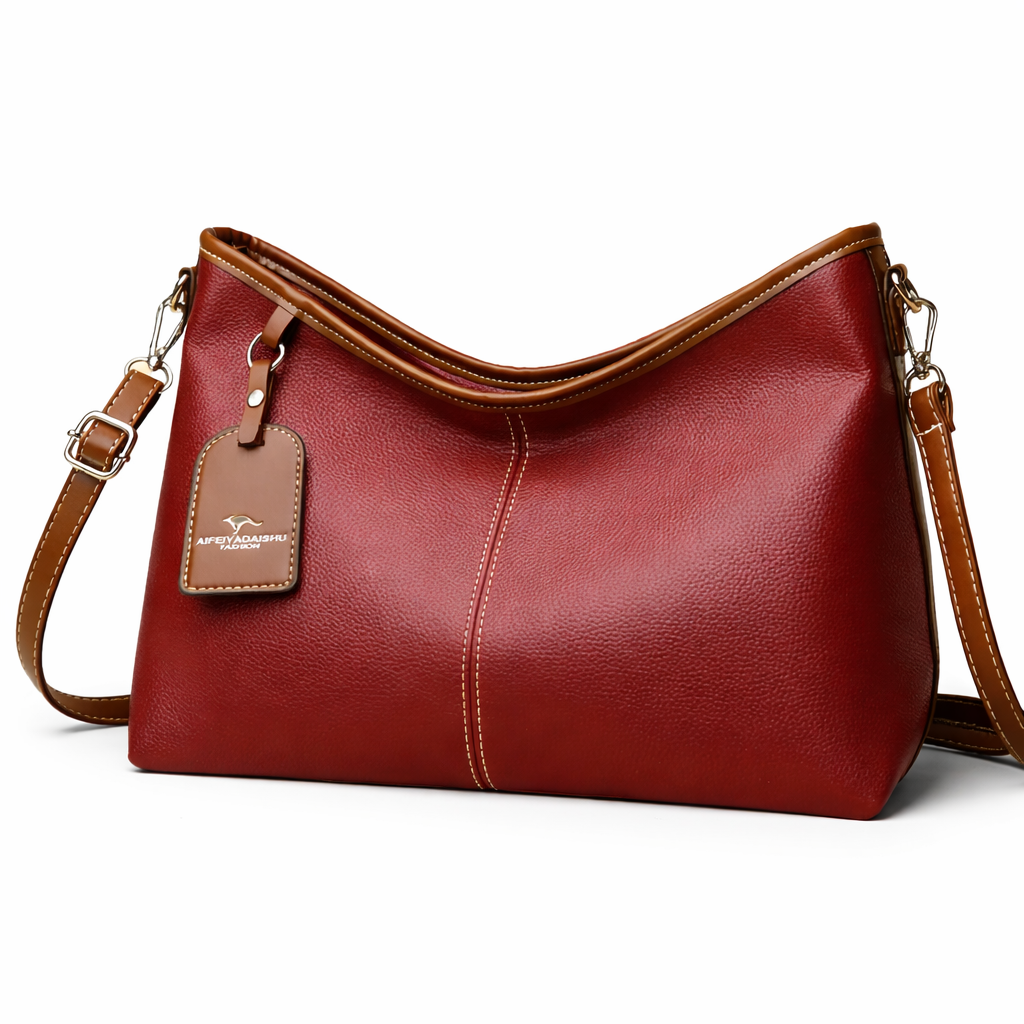 Sac seau élégant bicolore