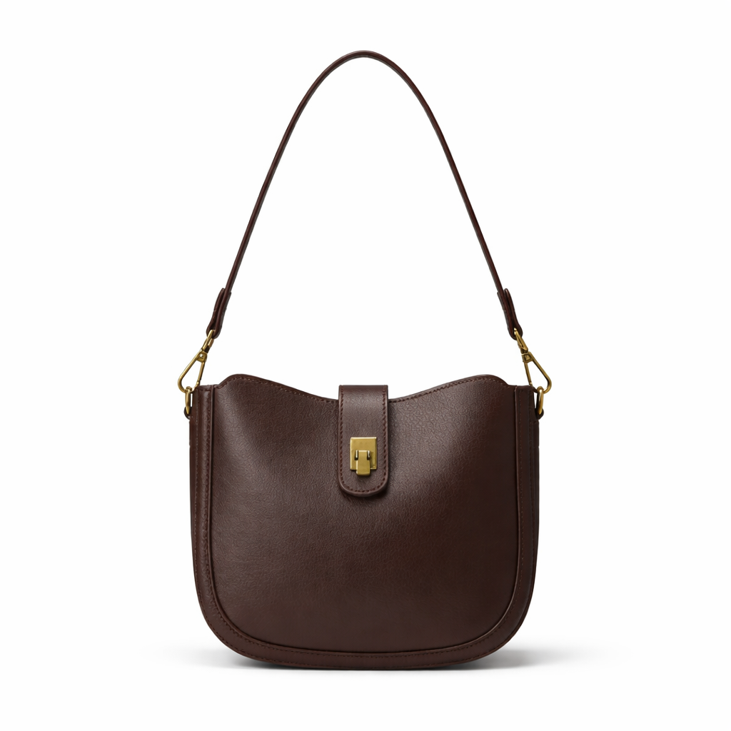 Schultertasche aus echtem weichem Premium-Leder