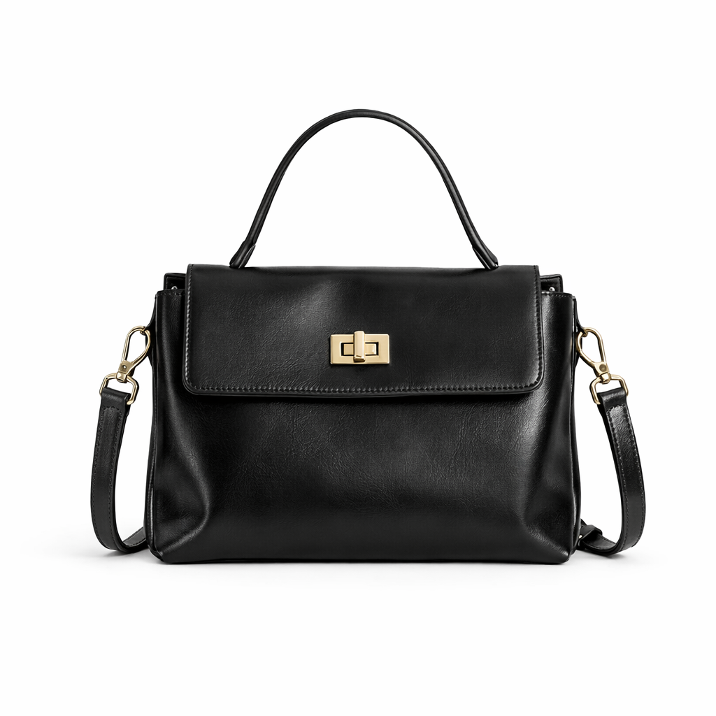 Bolsa de Couro Legítimo "MALLUO Essência 3158"