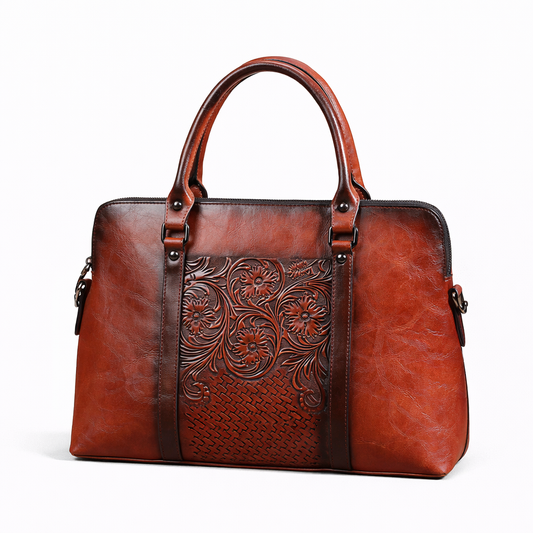 Sac à main Helena Vintage Executive – Fabriqué en cuir naturel de première qualité