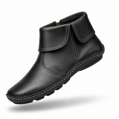 Bottes pour femmes de grande taille en cuir, décontractées, style occidental, Wish Amazon, bottines Martin, transfrontalières