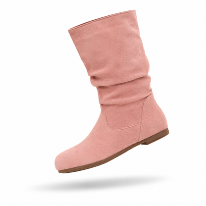 Élodie - Bota Feminina de Cano Médio em Camurça