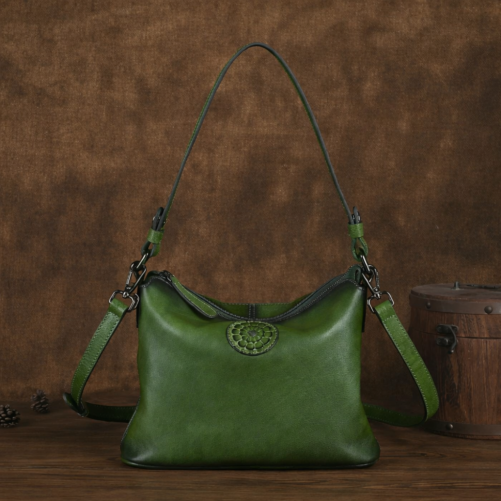 Sac Siena Vintage – En cuir véritable, compact 