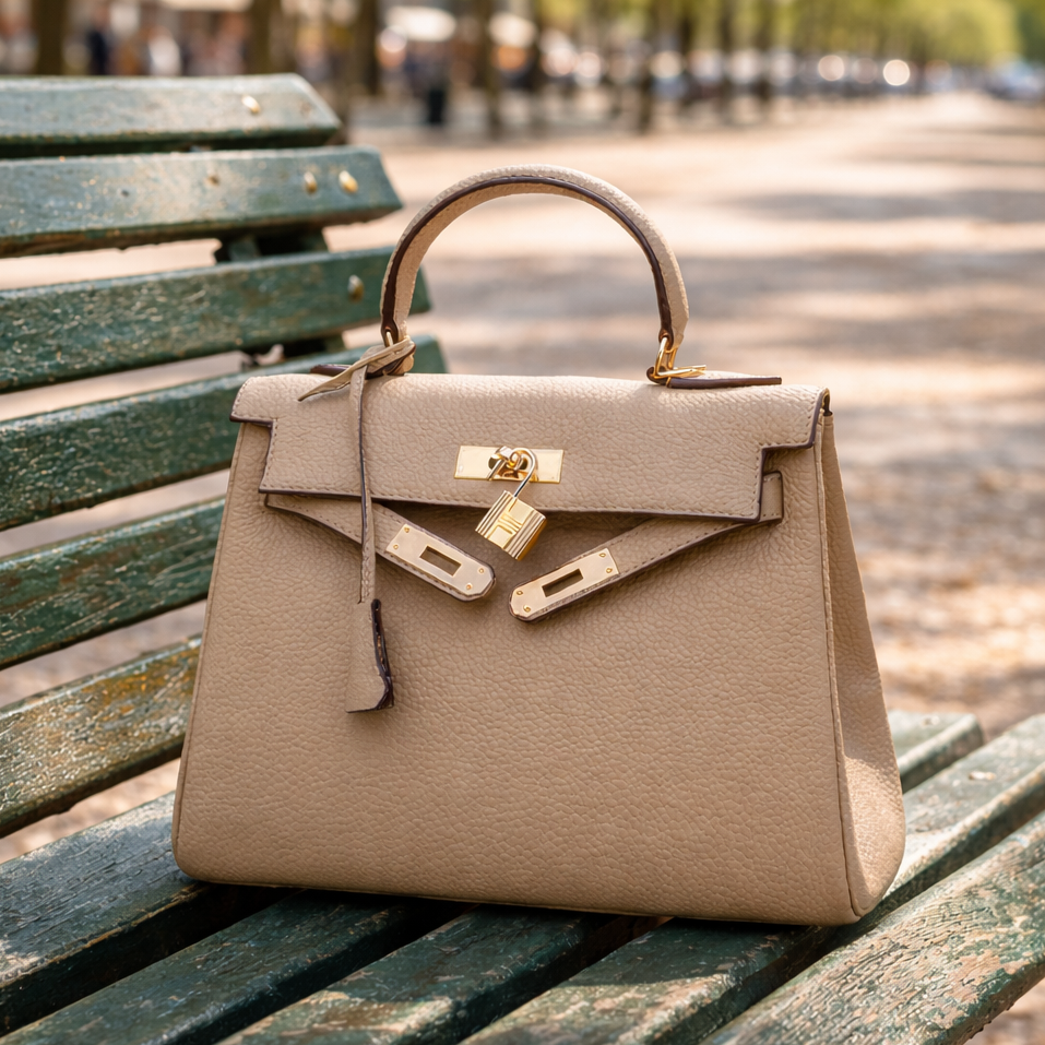 Sac Grace Pebbled en cuir véritable style grainé