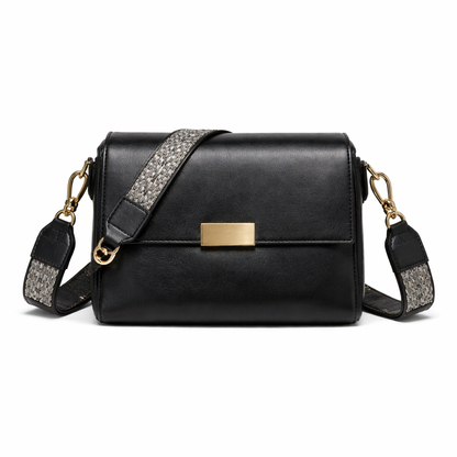 Bolsa Tiracolo Bianca em Couro Genuíno – Elegância Casual