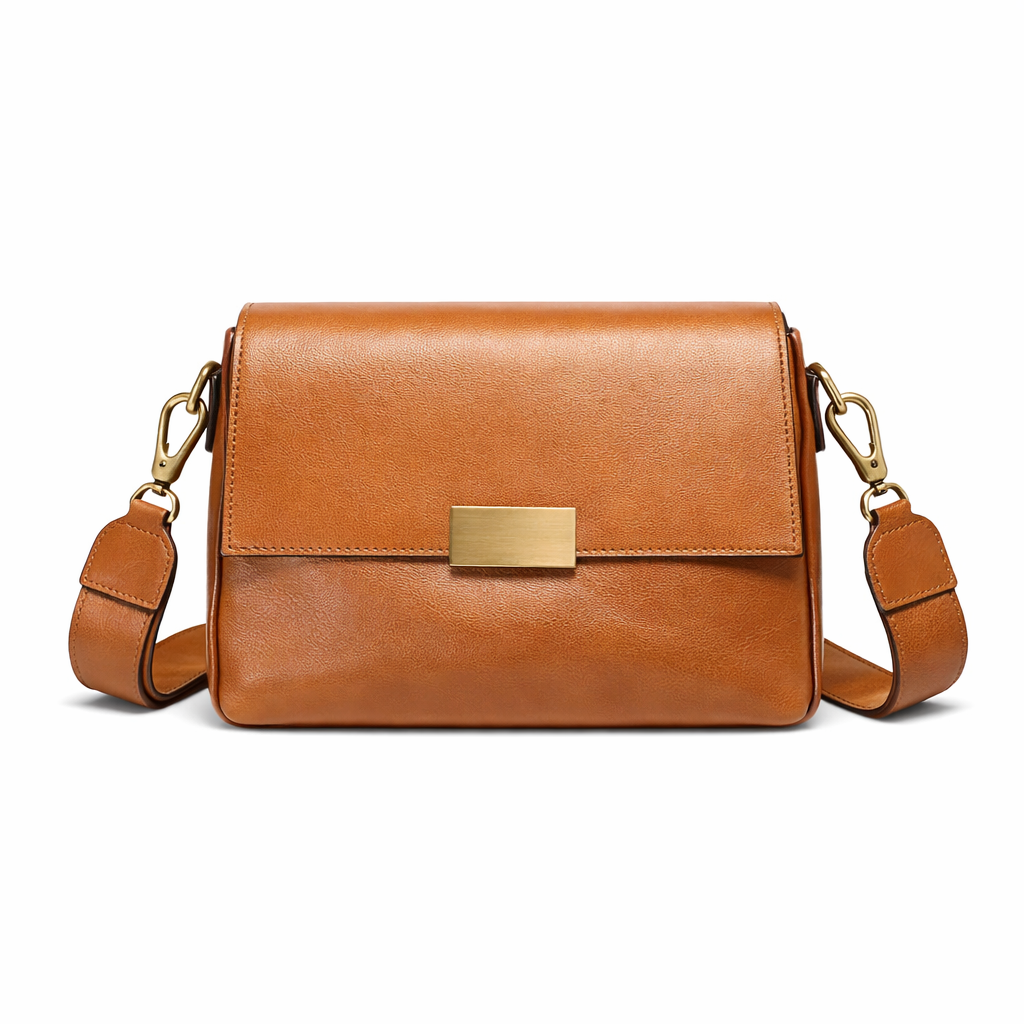 Bolsa Tiracolo Bianca em Couro Genuíno – Elegância Casual