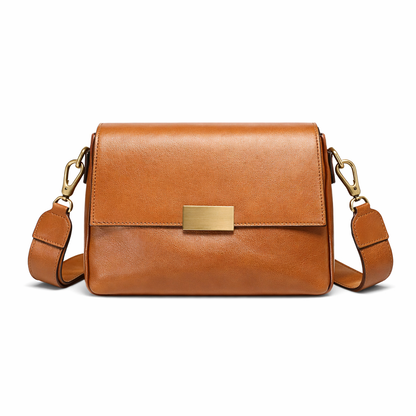 Bolsa Tiracolo Bianca em Couro Genuíno – Elegância Casual