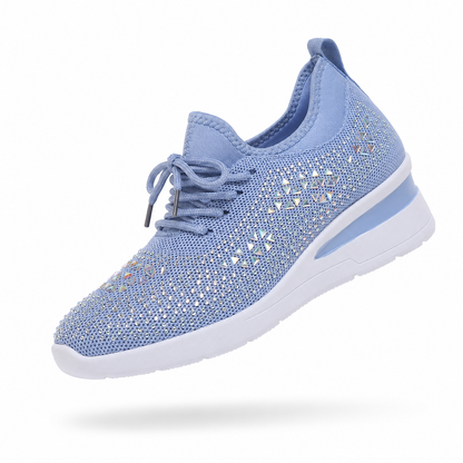 Lumière – Sapatos de Mulher com Cristais e Sola Elevada
