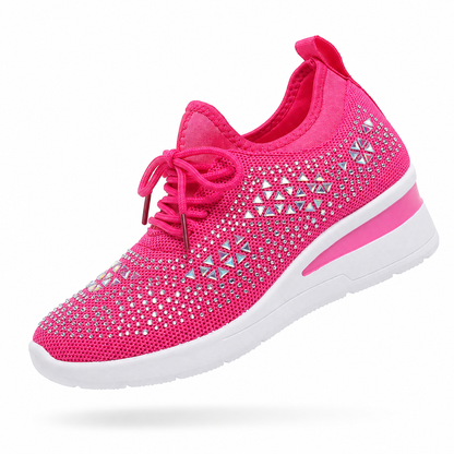 Lumière – Sapatos de Mulher com Cristais e Sola Elevada