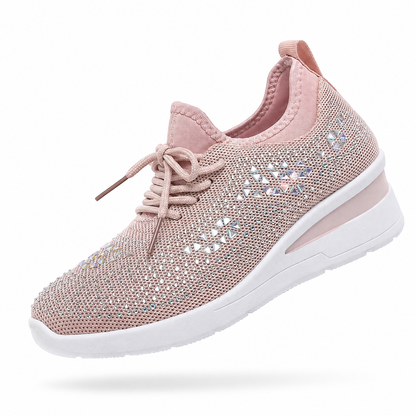 Lumière – Sapatos de Mulher com Cristais e Sola Elevada