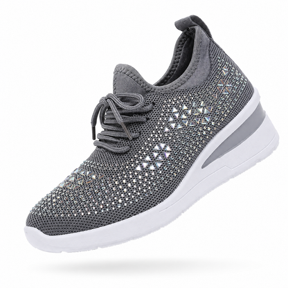 Lumière – Sapatos de Mulher com Cristais e Sola Elevada