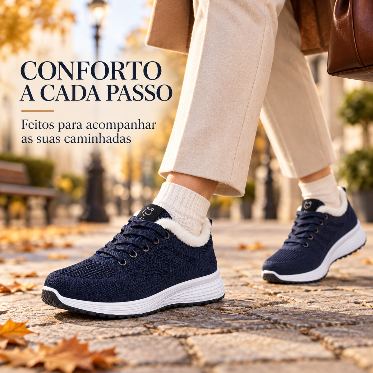 Aveline Lusitanna - Basket Casual avec Doublure Bien Chaude pour l'Hiver