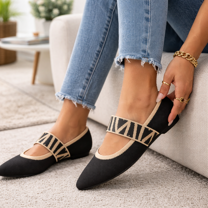 Isadora - Chaussure de style ballerine très élégante et confortable.