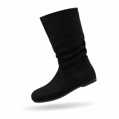 Élodie - Bota Feminina de Cano Médio em Camurça