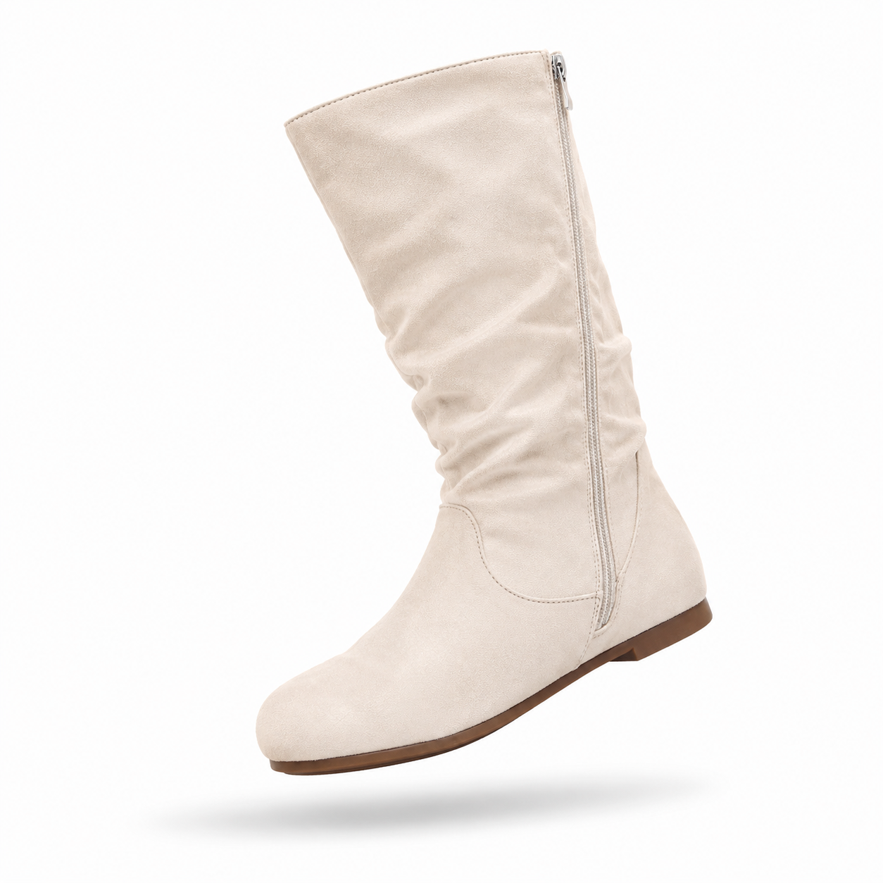 Élodie - Bota Feminina de Cano Médio em Camurça