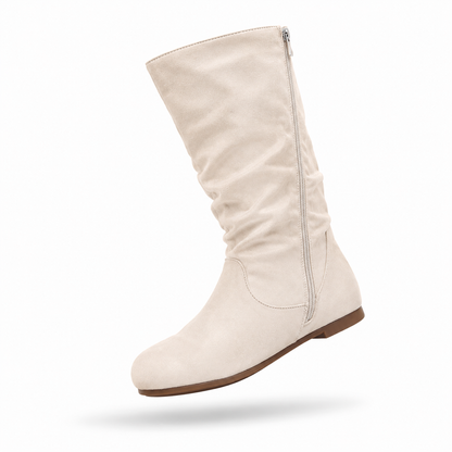 Élodie - Bota Feminina de Cano Médio em Camurça