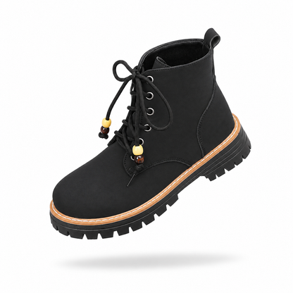 Bottes Martin montantes grande taille pour femmes 2026, nouveau modèle, best-seller Amazon, style britannique, à talon épais, perles et lacets, en stock.