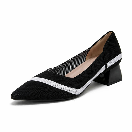 Tatiana Pump - Sapato de Salto Bloco muito Elegante e Confortável