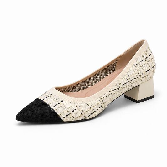 Zarah - Sapato de Salto Bloco muito Elegante e Confortável