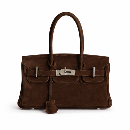 Jane Suede Luxe – Bolsa em Couro Genuíno