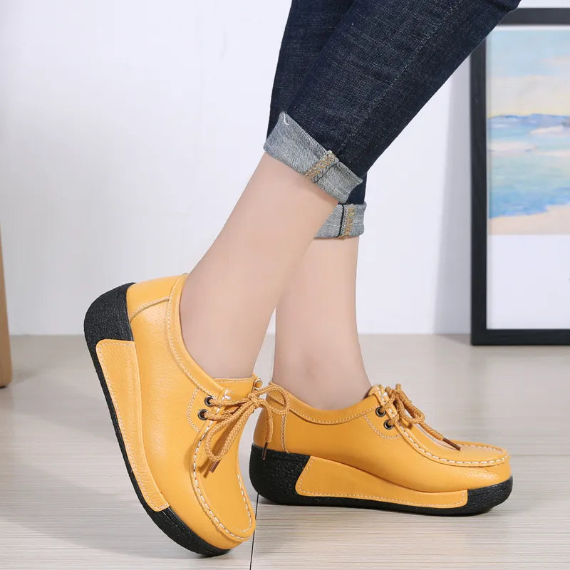 Baiona - Sapato Mocassim plataforma Confortável e Elegante